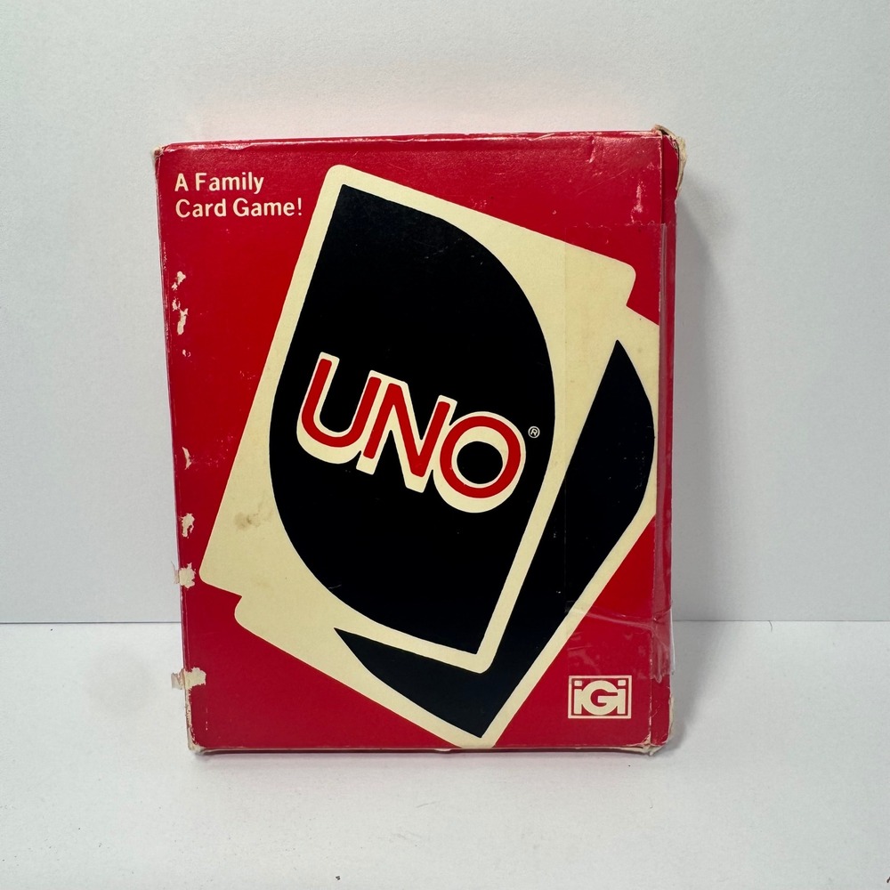 Vintage 1979 Uno Card Game International Games Inc Red Box Retro No Instructions